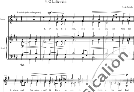 Reger, Max: Oh lilio puro (Canto a María 4) - Solo>sop/alto+Org:0