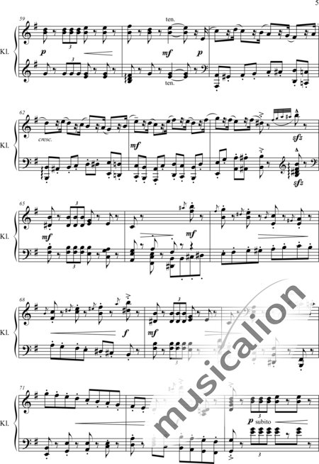 Chaikovsky, Peter Iljitsch: Marcha - Piano:5