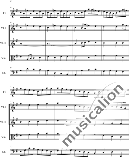 Bach, Johann Sebastian: Guter Hirte, Trost der deinen - Choir>SATB+Fl+Cnt+[Vln2+Vdg]:2