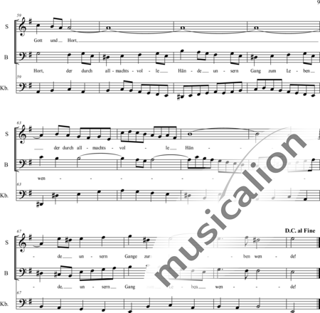 Bach, Johann Sebastian: Guter Hirte, Trost der deinen - Choir>SATB+Fl+Cnt+[Vln2+Vdg]:9
