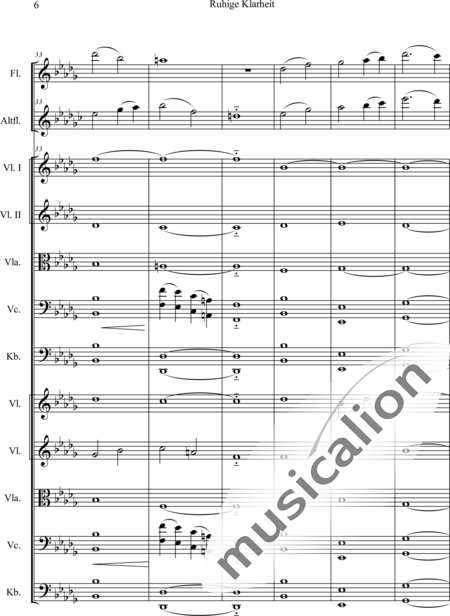Swienty, Claus: Ruhige Klarheit, Teil II - Flute 2+[Vln4+Vla2+Vlc2+Db2]:7