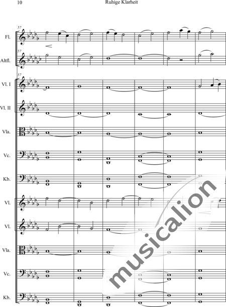 Swienty, Claus: Ruhige Klarheit, Teil II - Flute 2+[Vln4+Vla2+Vlc2+Db2]:11