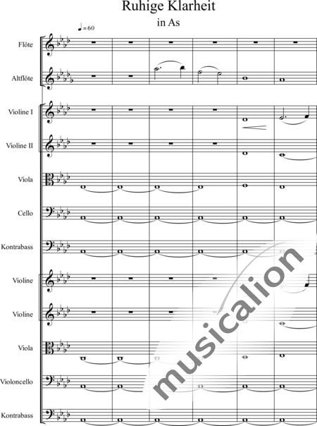 Swienty, Claus: Ruhige Klarheit, Teil II - Flute 2+[Vln4+Vla2+Vlc2+Db2]:13