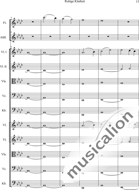 Swienty, Claus: Ruhige Klarheit, Teil II - Flute 2+[Vln4+Vla2+Vlc2+Db2]:14