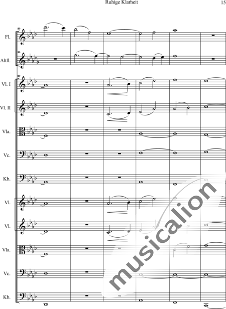 Swienty, Claus: Ruhige Klarheit, Teil II - Flute 2+[Vln4+Vla2+Vlc2+Db2]:16