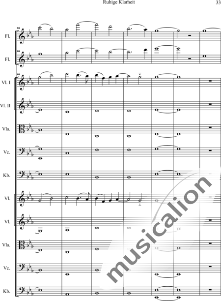 Swienty, Claus: Ruhige Klarheit, Teil II - Flute 2+[Vln4+Vla2+Vlc2+Db2]:34