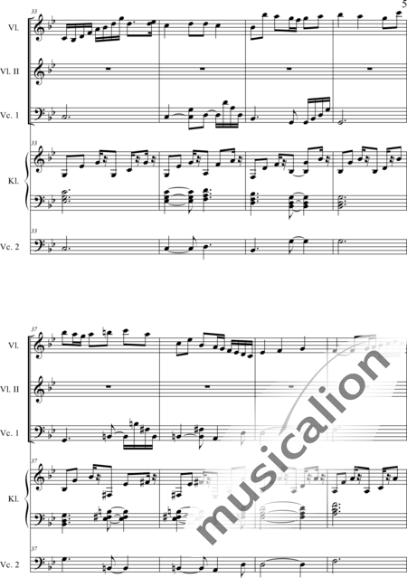Weidner, Herb: Frühlingsmorgen - Violín 2+Pno6m+Vc2:5