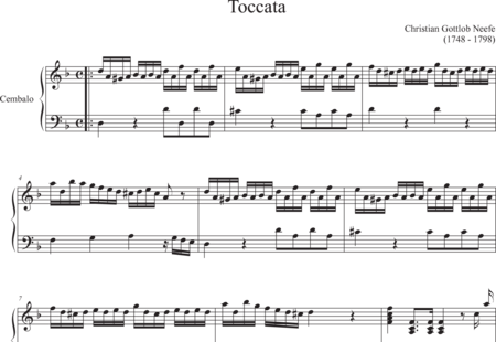 Neefe, Christian Gottlob: Toccata - Cembalo:0