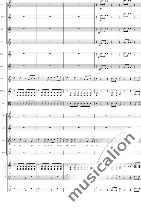 Bühler, Franz
: Missa: Benedictus - Solo>Ten+Coro>SATB+[Fl2+Clar2]+Cr2+OrgcP+[Vl2+Vla]:3