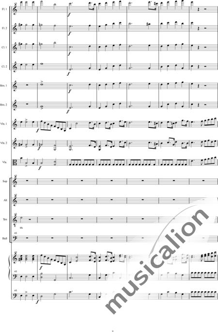 Bühler, Franz
: Missa: Benedictus - Solo>Ten+Coro>SATB+[Fl2+Clar2]+Cr2+OrgcP+[Vl2+Vla]:9