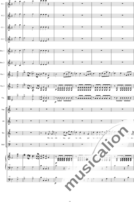 Bühler, Franz
: Missa: Benedictus - Solo>Ten+Coro>SATB+[Fl2+Clar2]+Cr2+OrgcP+[Vl2+Vla]:10