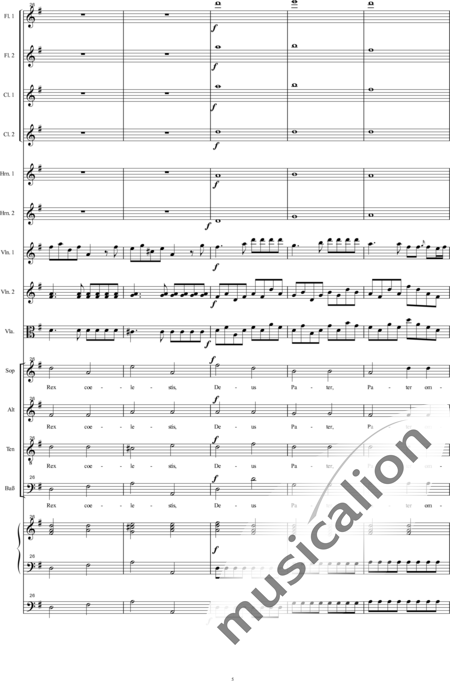 Bühler, Franz
: Missa: Gloria - Coro>SATB+[Fl2+Clar2]+Cr2+OrgcP+[Vl2+Vla]:5