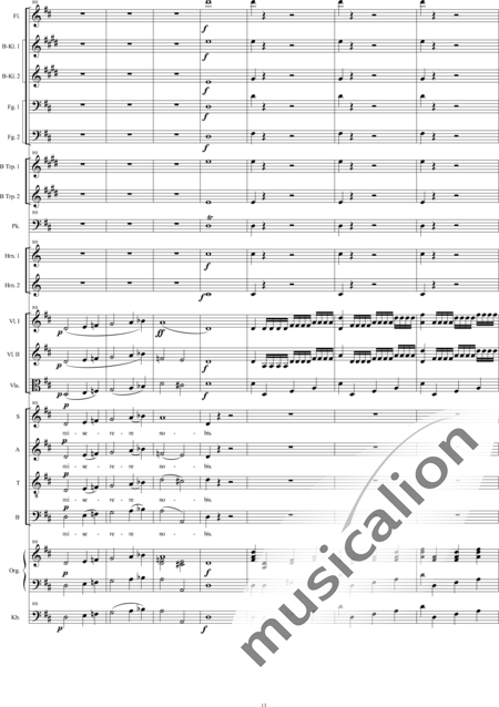 Bühler, Franz: Missa Pastoritia: Gloria - Solo>Sop/Alt/Ten/Bass+Chor>SATB+[Fl+KlarB2+Fg2]+[Hn2+TrpB2]+Pk+Org+[Vl2+Vla+Kb]:13