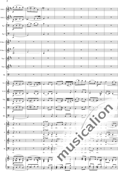 Brosig, Moritz
: Dritte Messe: Benedictus - Solo>sop/alto/Ten/bajo+Coro>SATB+Clarinete  2+Corno +Fg2+[Cr+Trp2]+Tp+Org+[Vl2+Vla+Vc+Cb]:2
