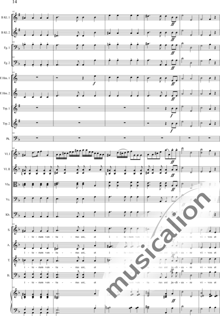 Brosig, Moritz
: Dritte Messe: Credo - Solo>sop/alto/Ten/bajo+Coro>SATB+Viola+Violoncello+Contrabajo+[Clar2+Fg2]+[Cr2+Trp2]+Tp+Org+Vl2:14