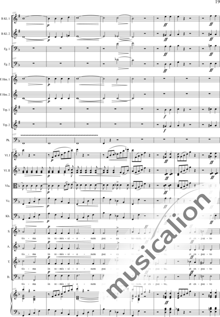 Brosig, Moritz
: Dritte Messe: Credo - Solo>sop/alto/Ten/bajo+Coro>SATB+Viola+Violoncello+Contrabajo+[Clar2+Fg2]+[Cr2+Trp2]+Tp+Org+Vl2:19