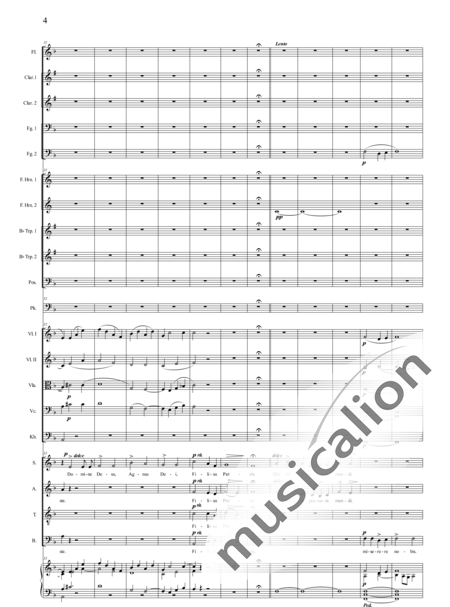 Cainer, Joseph: Missa - Hodie Christus natus est: Gloria - Coro>SATB+[Fl+Clar2+Fg2]+[Cr2+Trb+Trp2]+Tp+Org+[Vl2+Vla+Vc+Cb]:4