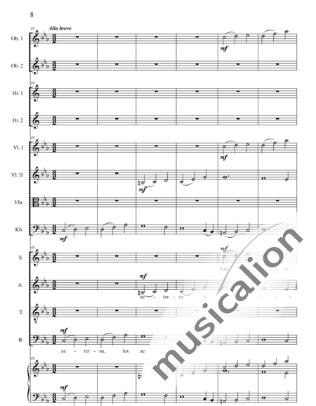 Brosig, Moritz
: Requiem in C: Agnus Dei - Solo>Ten/bajo+Coro>SATB+Ob2+Cr2+Org+[Vl2+Vla+Cb]:8