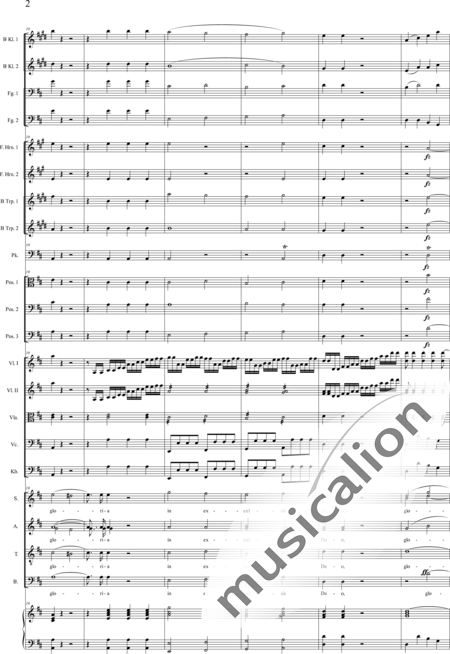Brosig, Moritz
: Fest-Messe: Gloria - Solo>sop/alto/Ten/bajo+Coro>SATB+[Clar2+Fg2]+[Cr2+Trb3+Trp2]+Tp+Org+[Vl2+Vla+Vc+Cb]:2