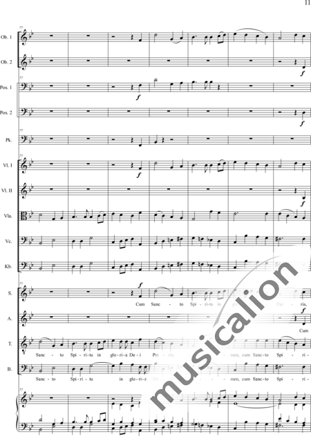 Brosig, Moritz
: Mass No. 6: Gloria - Solo>alto/Ten/bajo+Coro>SATB+Violoncello+Ob2+Trb2+Tp+Org+[Vl2+Vla+Cb]:11