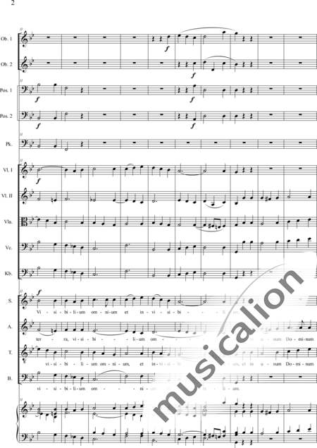 Brosig, Moritz: Messe Nr. 6: Credo - Solo>Sop/Alt/Ten+Chor>SATB+Ob2+Pos2+Pk+Org+[Vl2+Vla+Vc+Kb]:2
