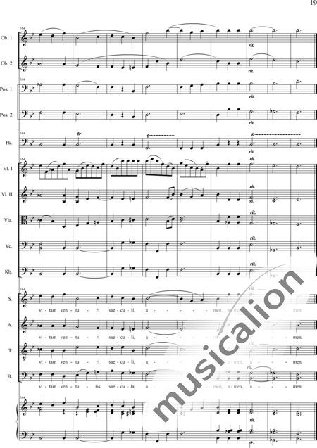 Brosig, Moritz: Messe Nr. 6: Credo - Solo>Sop/Alt/Ten+Chor>SATB+Ob2+Pos2+Pk+Org+[Vl2+Vla+Vc+Kb]:19