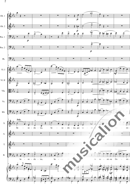 Brosig, Moritz
: Mass No. 6: Benedictus - Solo>sop/Ten/bajo+Coro>SATB+Violoncello+Oboe+Trombón+Ob+Trb+Tp+Org+[Vl2+Vla+Cb]:2