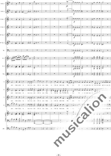 Brosig, Moritz
: Fourth Mass in F: Credo - Solo>Ten/bajo+Coro>SATB+Clar2+[Cr2+Trp2]+Tp+Org+[Vl2+Vla+Vc+Cb]:9