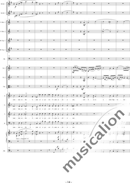 Brosig, Moritz
: Fourth Mass in F: Credo - Solo>Ten/bajo+Coro>SATB+Clar2+[Cr2+Trp2]+Tp+Org+[Vl2+Vla+Vc+Cb]:14
