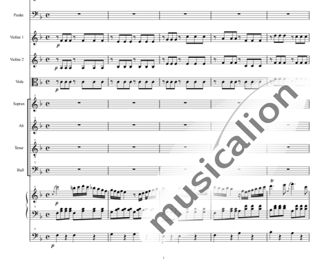 Bühler, Franz: Orgelsolomesse: Benedictus I - Chor>SATB+[Fl2+Klar2]+[Hn2+Trp2]+Pk+Org+[Vl2+Vla+Kb]:1