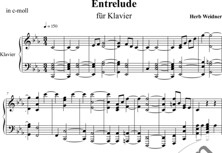 Weidner, Herb: Entrelude - Klavier:0