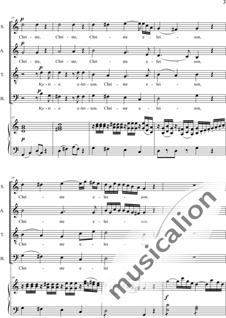 Dedler, Rochus: Missa I in C, Orgelpartitur - Solo>Sop/Alt/Bass+Chor>SATB+Org:3