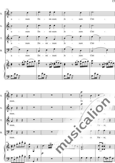 Dedler, Rochus: Missa I in C, Orgelpartitur - Solo>Sop/Alt/Bass+Chor>SATB+Org:15