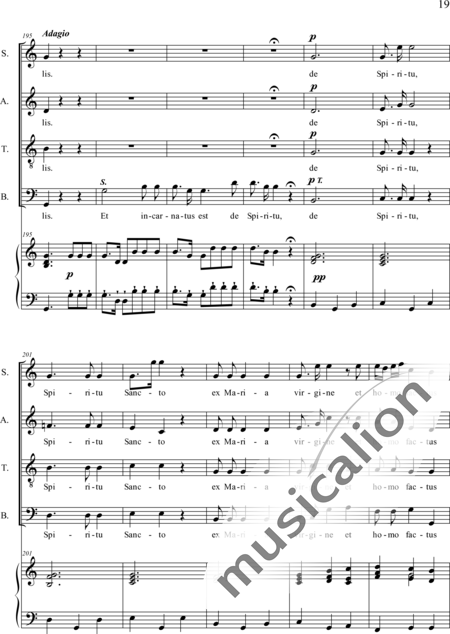 Dedler, Rochus: Missa I in C, Orgelpartitur - Solo>Sop/Alt/Bass+Chor>SATB+Org:19