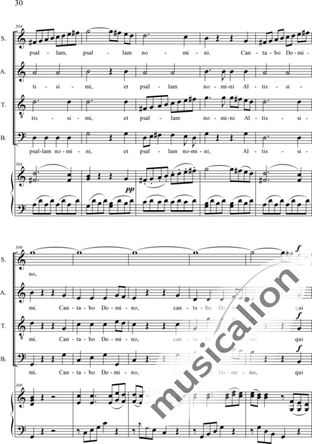 Dedler, Rochus: Missa I in C, Orgelpartitur - Solo>Sop/Alt/Bass+Chor>SATB+Org:30