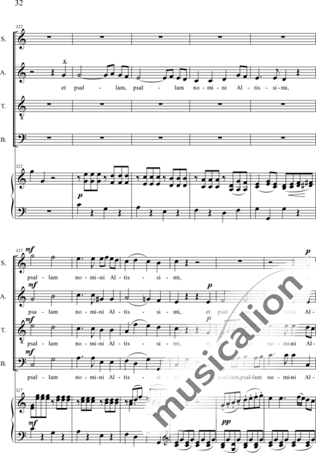 Dedler, Rochus: Missa I in C, Orgelpartitur - Solo>Sop/Alt/Bass+Chor>SATB+Org:32