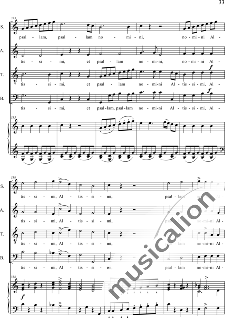 Dedler, Rochus: Missa I in C, Orgelpartitur - Solo>Sop/Alt/Bass+Chor>SATB+Org:33