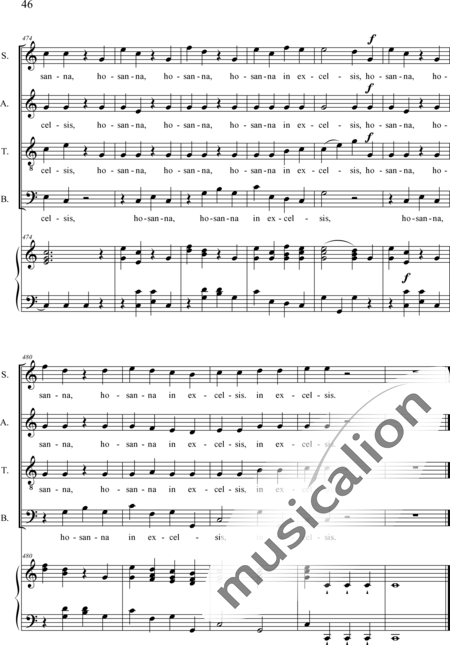 Dedler, Rochus: Missa I in C, Orgelpartitur - Solo>Sop/Alt/Bass+Chor>SATB+Org:46