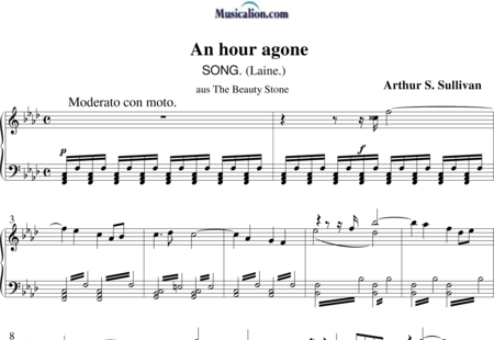 Sullivan, Arthur: An hour agone - Solo>Sop+Klavier:0