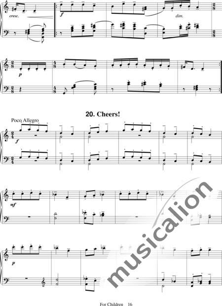 Bartók, Béla: For Children,  Book 1 - Piano:16