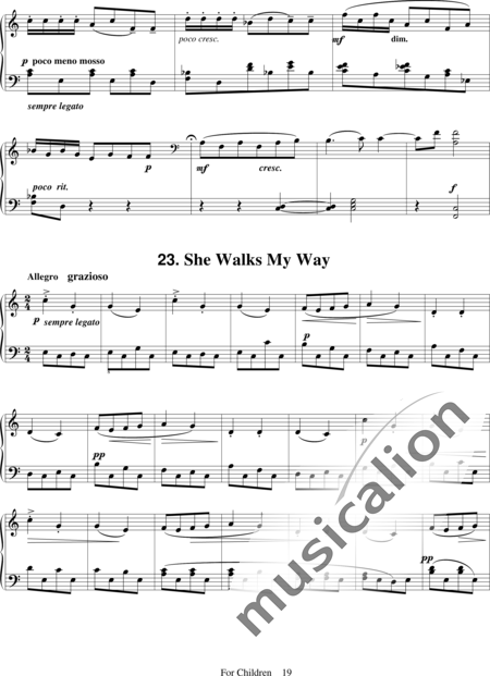 Bartók, Béla: For Children,  Book 1 - Piano:19