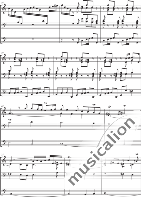Böhm, Georg: Präludium und Fuge C-Dur - Orgel>mPed:2
