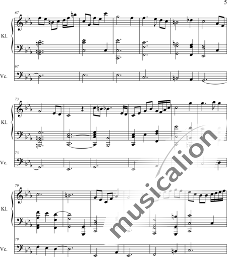 Weidner, Herb: Sarabande - Violoncello+Piano:5