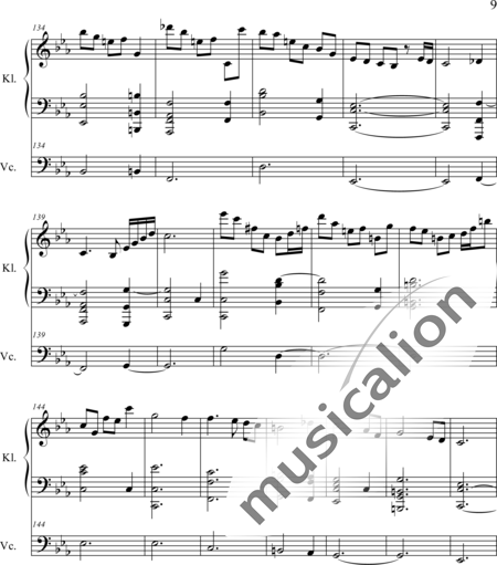 Weidner, Herb: Sarabande - Violoncello+Piano:9