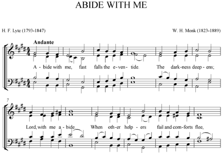 Monk, William Henry: Abide with me - Chor>SATB:0