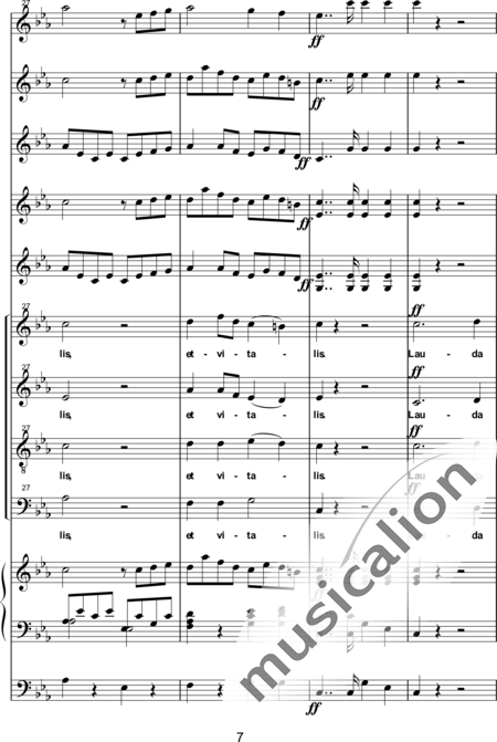 Est (Stocker), L. B. (Stephan): Mass in C: Lauda Sion - Coro>SATB+[Fl+Clar2]+Org+[Vl2+Cb]:7