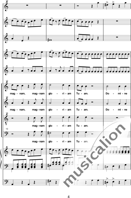 Est (Stocker), L. B. (Stephan): Mass in C: Gloria - Coro>SATB+[Fl+Clar2]+Org+[Vl2+Cb]:4