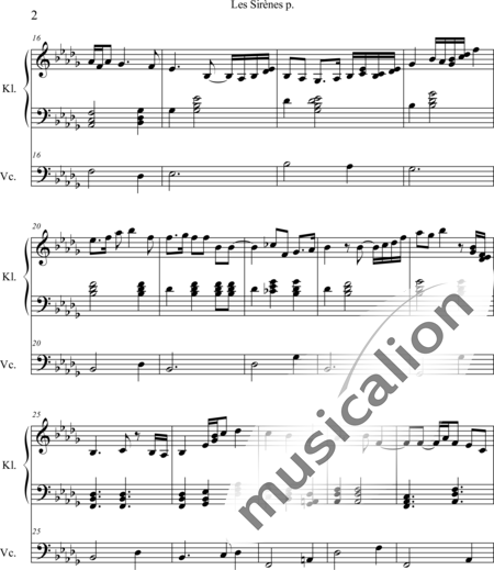 Weidner, Herb: Les Sirènes - Violoncello+Klavier:2