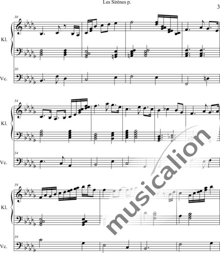 Weidner, Herb: Les Sirènes - Violoncello+Klavier:3