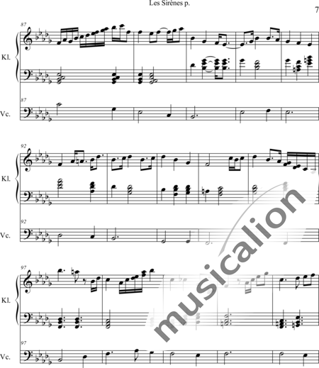 Weidner, Herb: Les Sirènes - Violoncello+Klavier:7